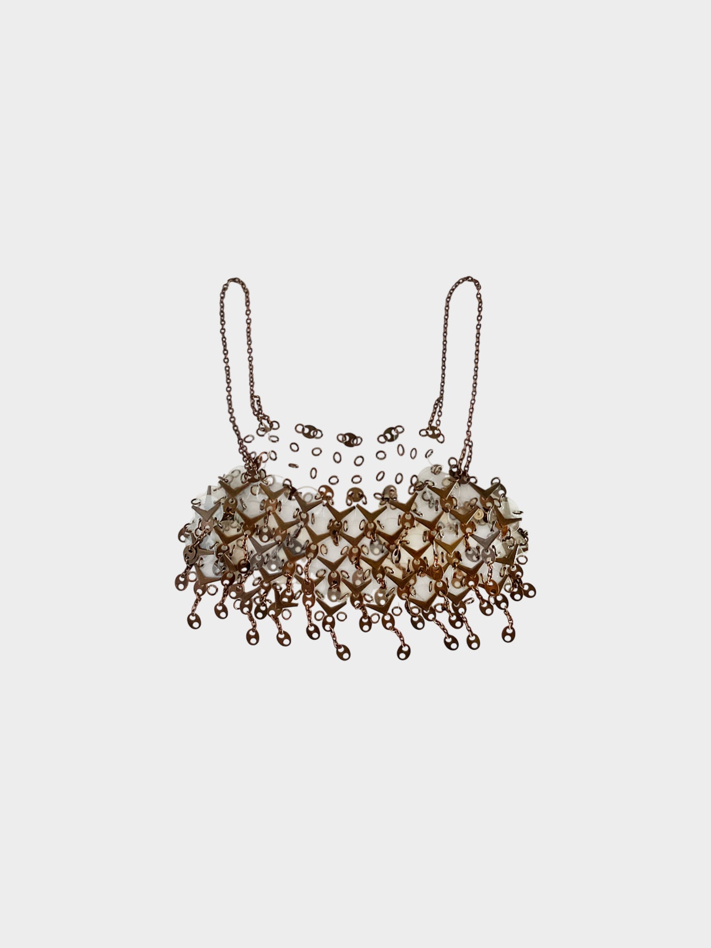 Paco Rabanne 1990s Chain Link Bra Top