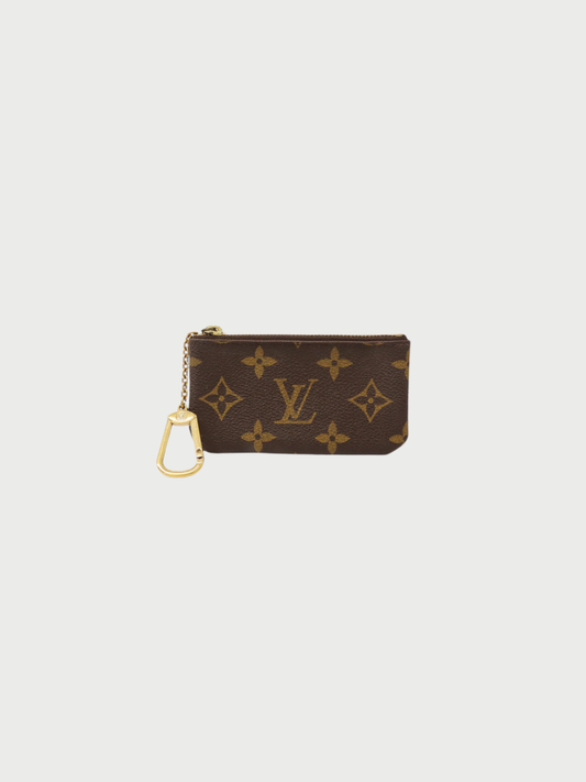 Louis Vuitton 1990s Brown Monogram Canvas Pochette Clés