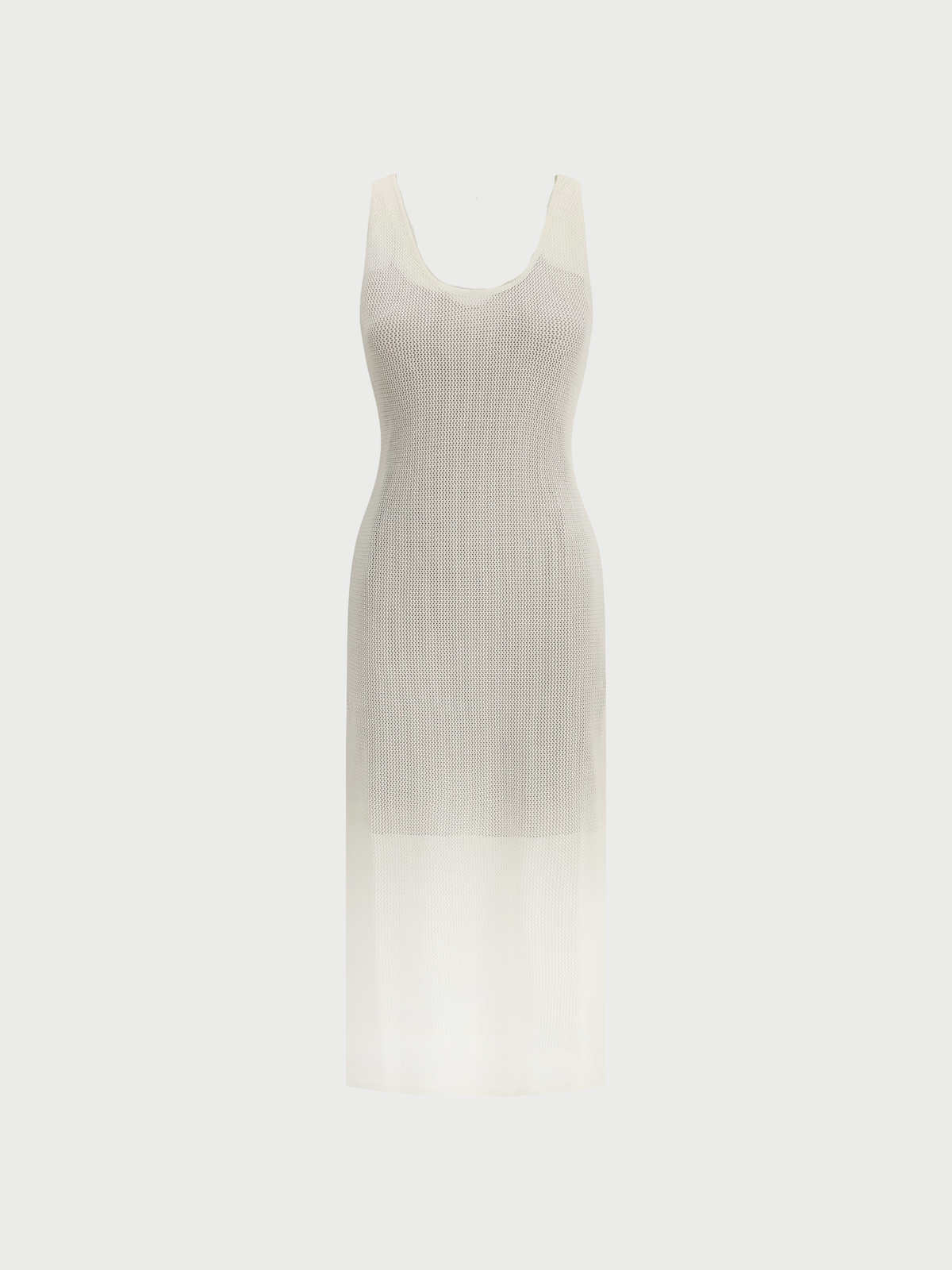 Fendi SS 2024 Cream Silk Crochet Dress