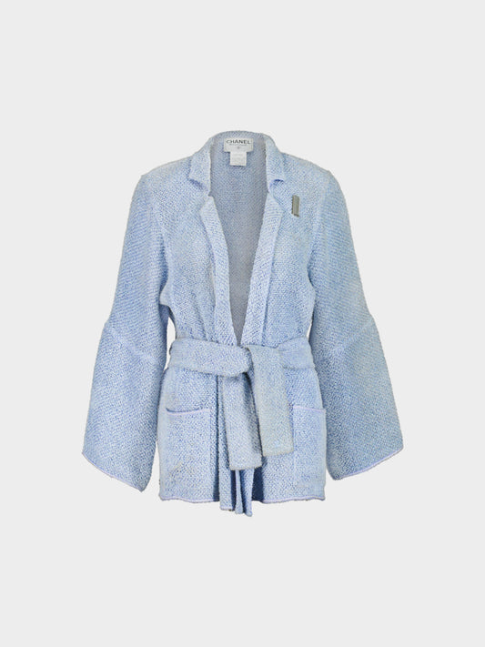Chanel by Karl Lagerfeld Cruise 1999 Blue Robe Style Jacket