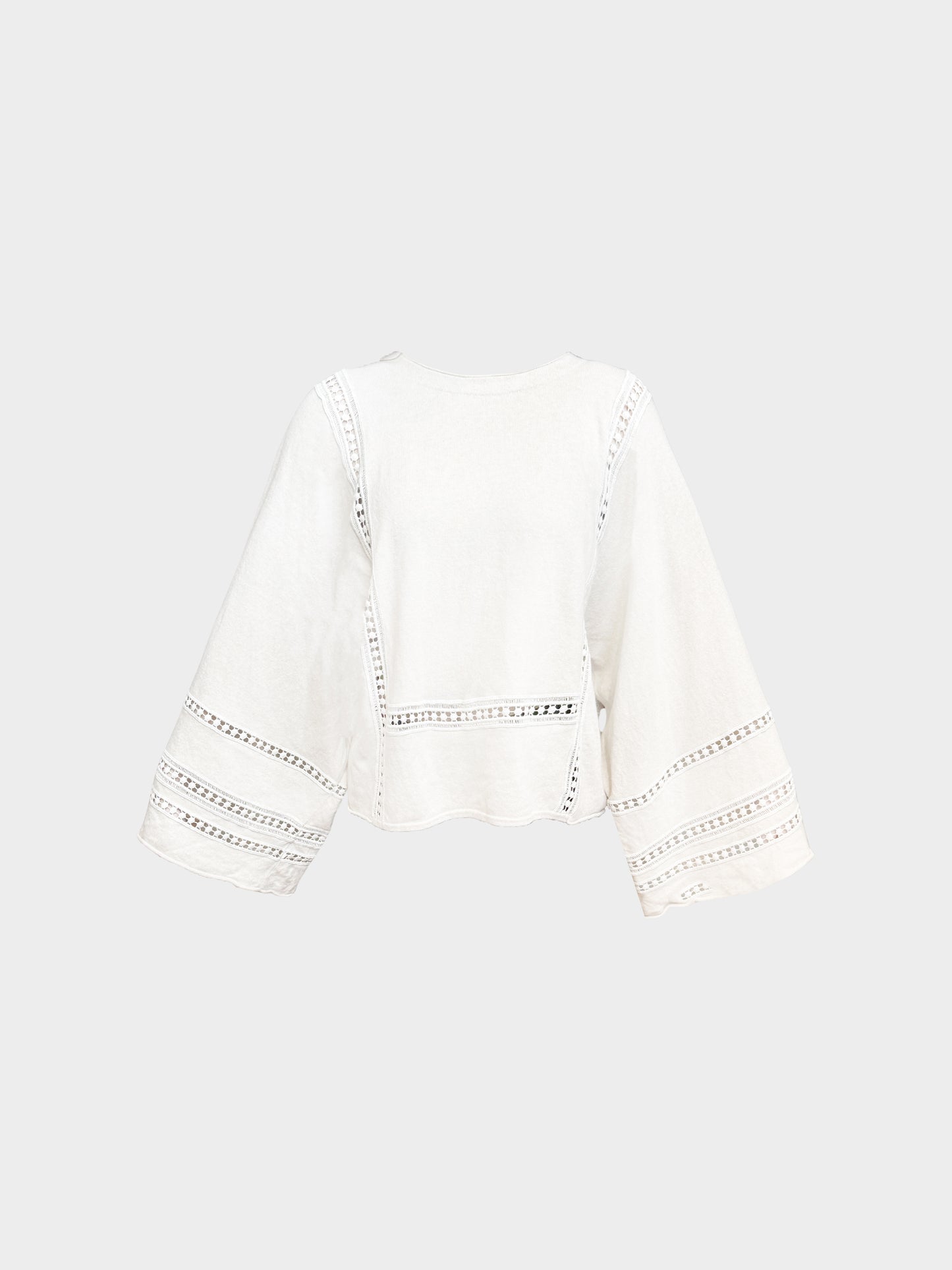 Chloe FW 2016 Beige Wool Knit Eyelet Sweater