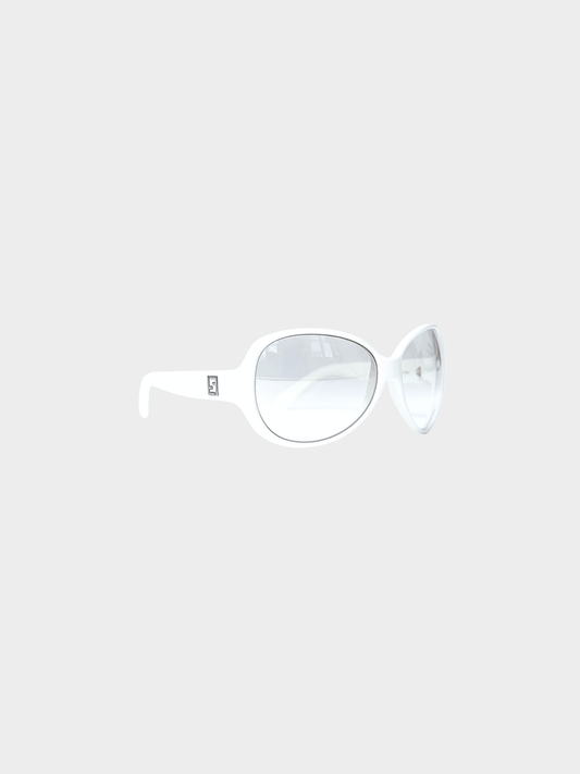 Fendi 2000s White Limited Edition Sunglass and Earmuffs Set