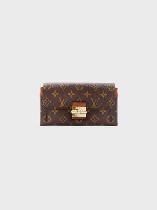 Louis Vuitton 2012 Brown Monogram Canvas Portefeuille Elysee Wallet