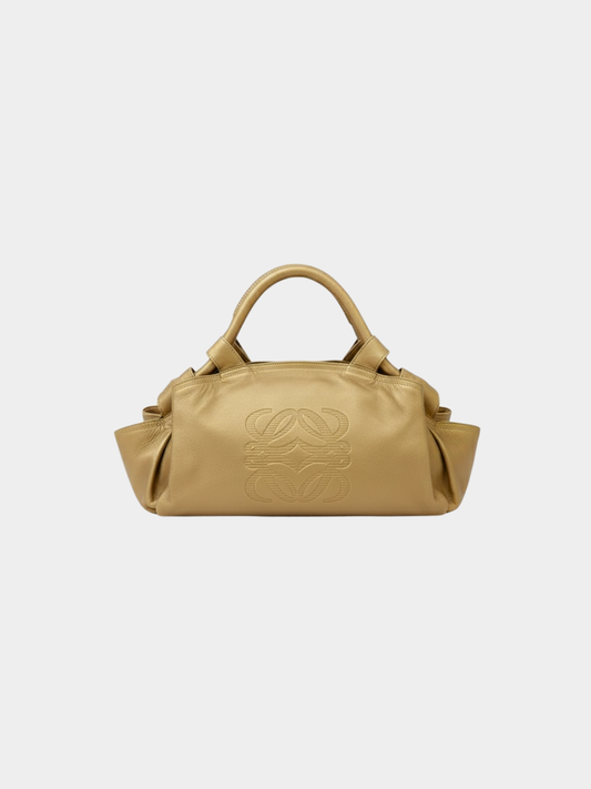 Loewe 2000s Gold Nappa Leather Aire Bag