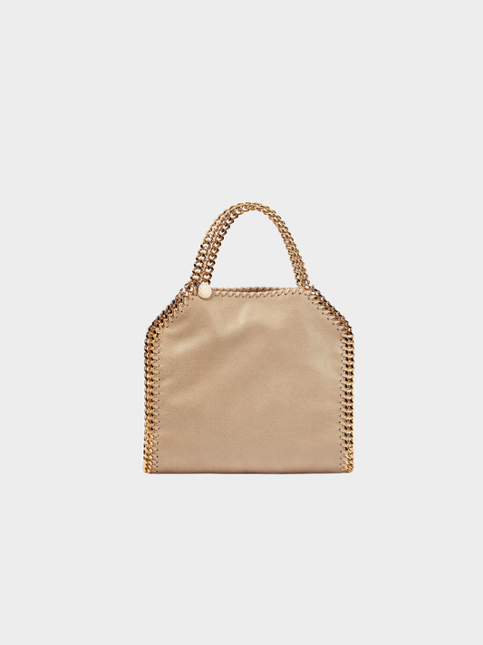 Stella McCartney 2010s Dark Taupe Falabella Shaggy Deer Mini Tote Bag