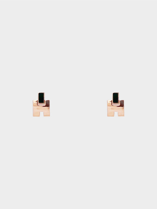 Hermès 2018 Rose Gold Irene Earrings