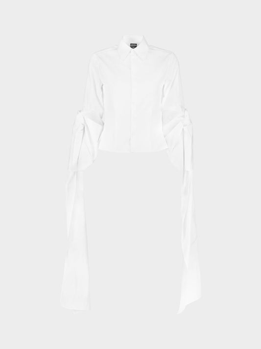 Jean Paul Gaultier 2000s White Long Sleeved Cotton Shirt