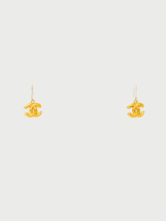Chanel 2000s Gold COCO Earrings