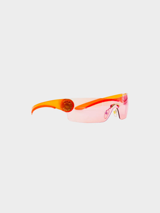 Christian Dior 2000s Orange Schlack 2 Sunglasses