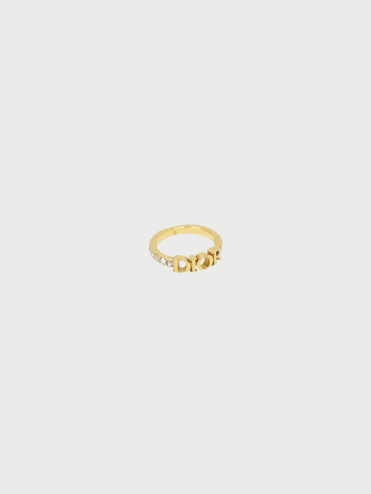 Christian Dior 2020s Gold Plated Metal Dio(r)evolution Ring