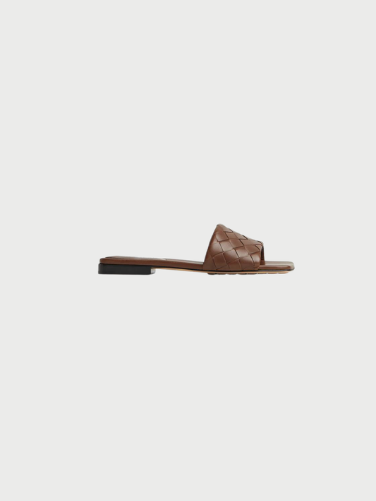 Bottega Veneta 2020s Brown Leather The Padded Flat Sandals