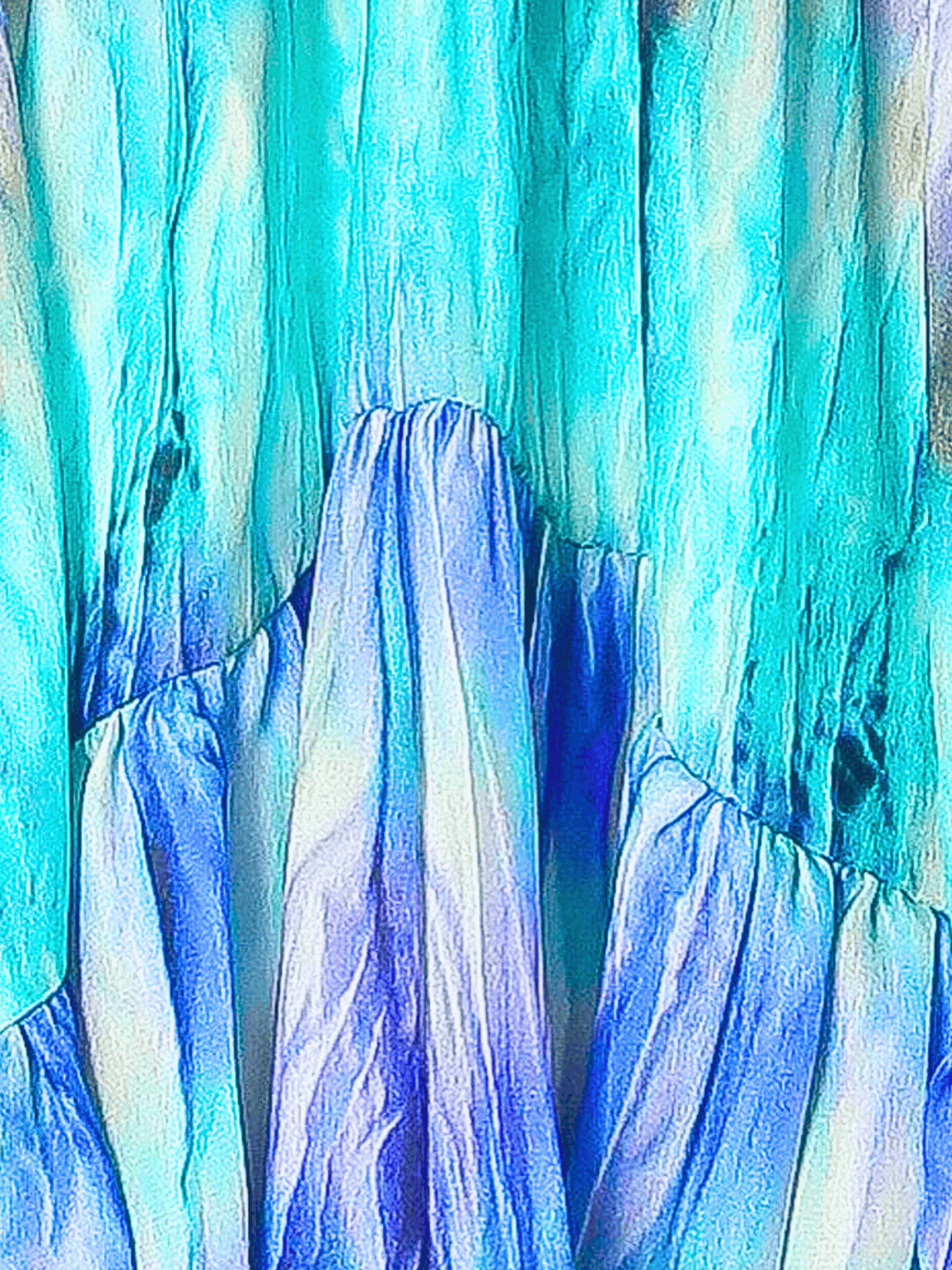 Plein Sud 2010s Blue Tie-Dye Halter Neck Top