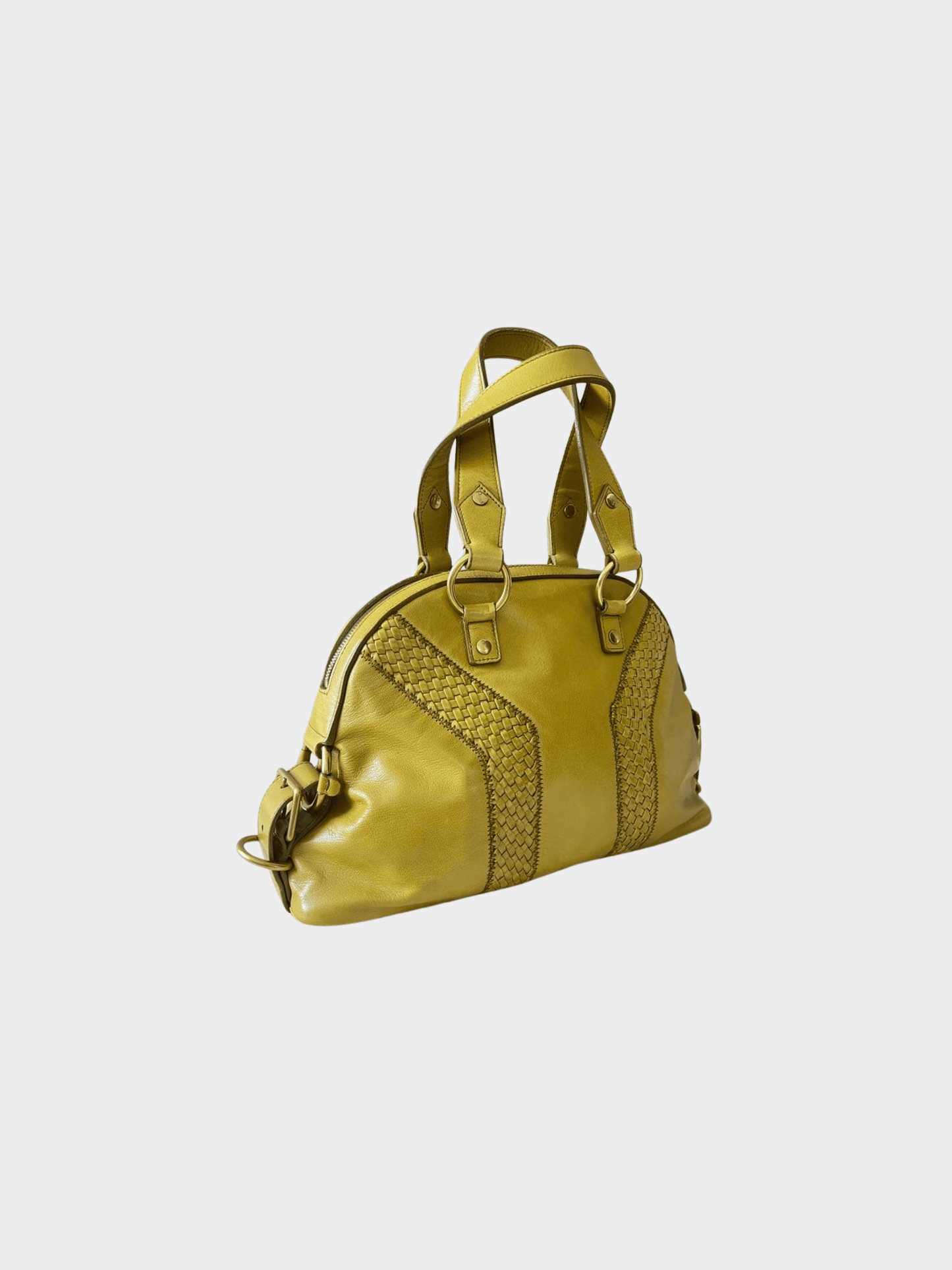 Yves Saint Laurent 2000s Chartreuse Muse Leather Bag