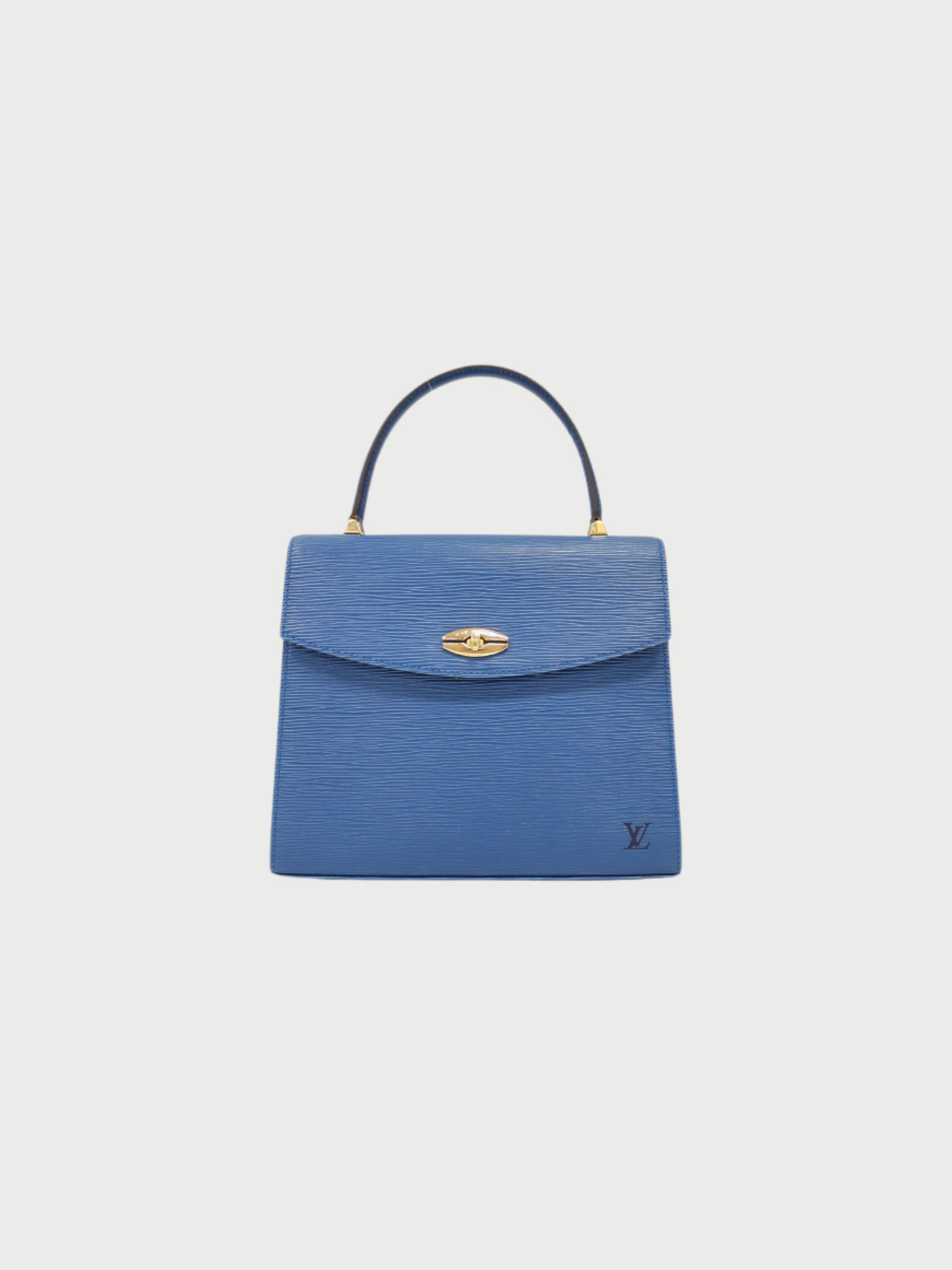 Louis Vuitton 1996 Toledo Blue Epi Leather Malesherbes Bag