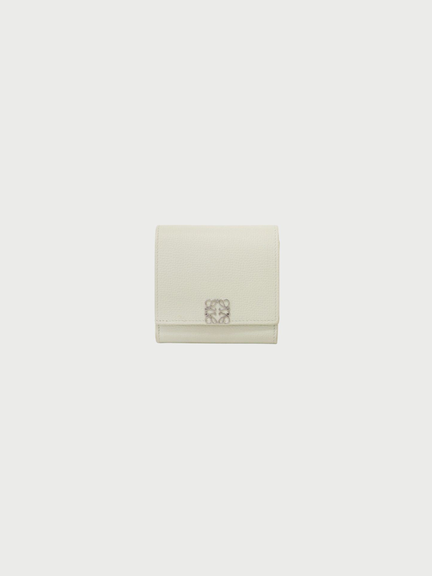 Loewe 2000s Mint Green Anagram Leather Wallet