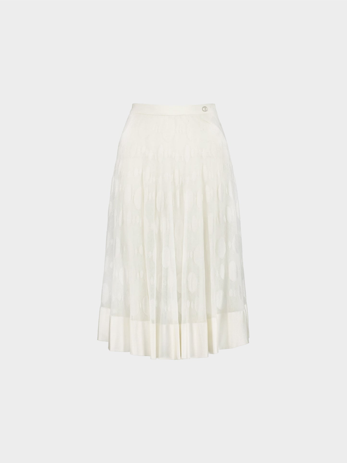 Chanel by Karl Lagerfeld SS 2016 Off-White Double-Layered Skirt