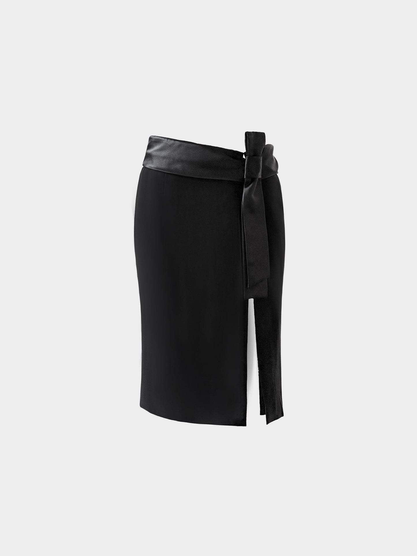 Alexander McQueen 2000s Rare Black Bow-tie Detail Skirt