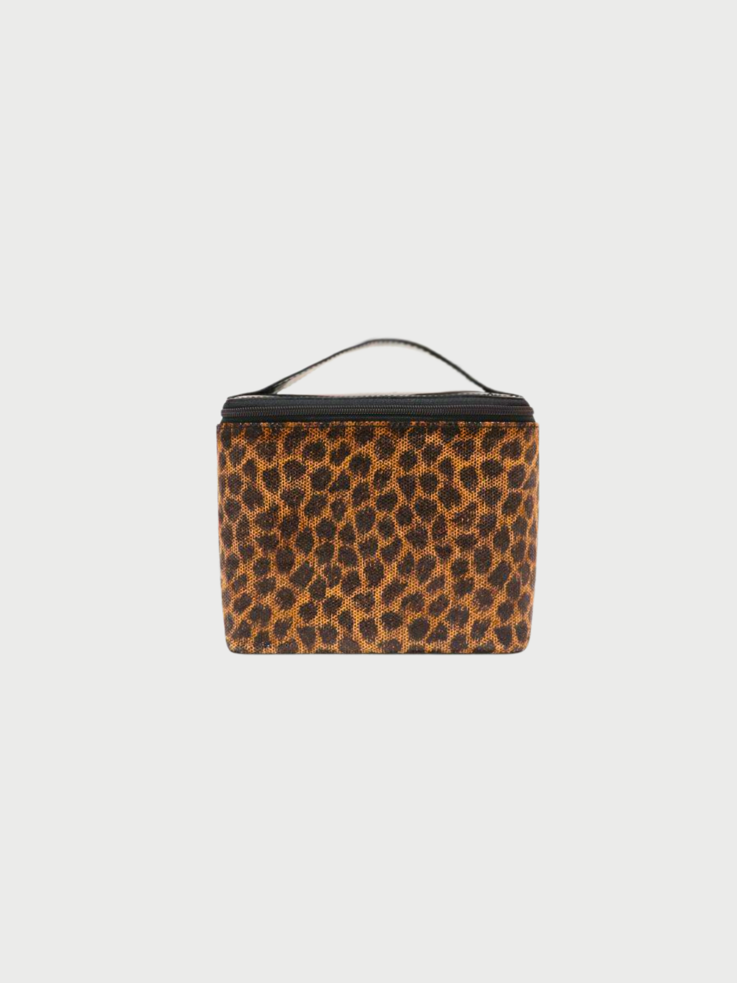 Loewe 2000s Brown Black Leopard Vanity Bag
