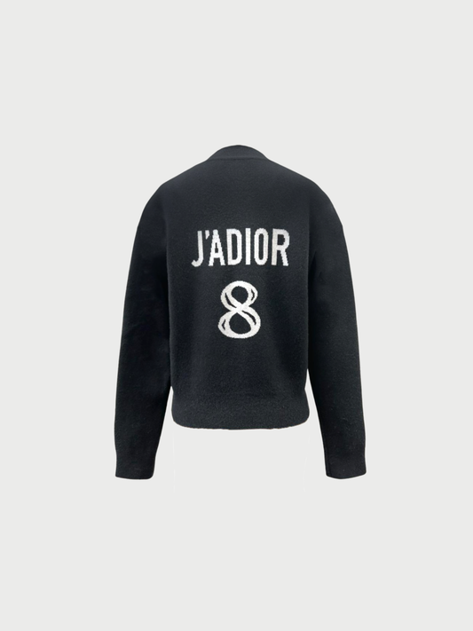 Christian Dior 2021 Grey Cashmere J'Adior 8 Boxy Sweater