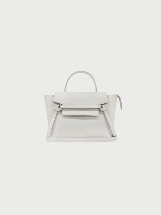 Celine 2010s Light Blue Leather Belt Bag Micro