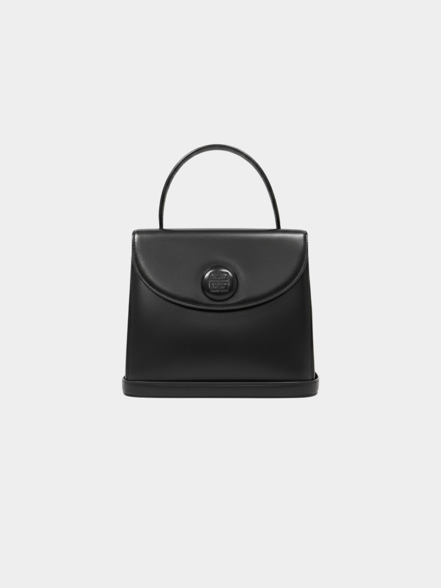 Givenchy 2010s Black Leather Logo 2-Way Bag