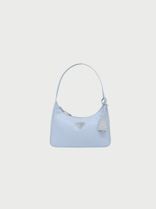 Prada 2000s Ice Blue Nylon Re-Edition 2000 Handbag