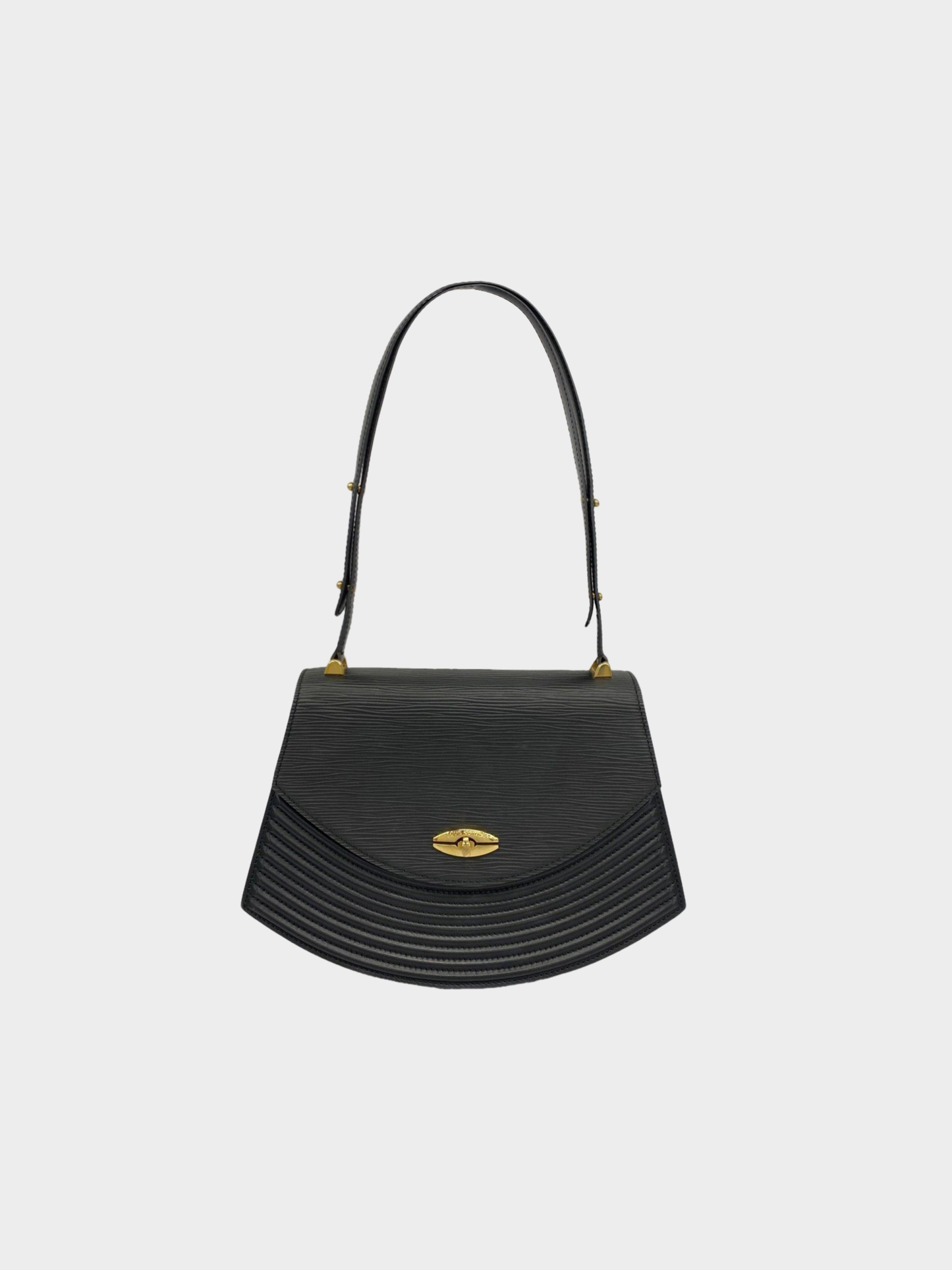 Louis Vuitton 1990s Noir Epi Leather Tilsitt Shoulder Bag