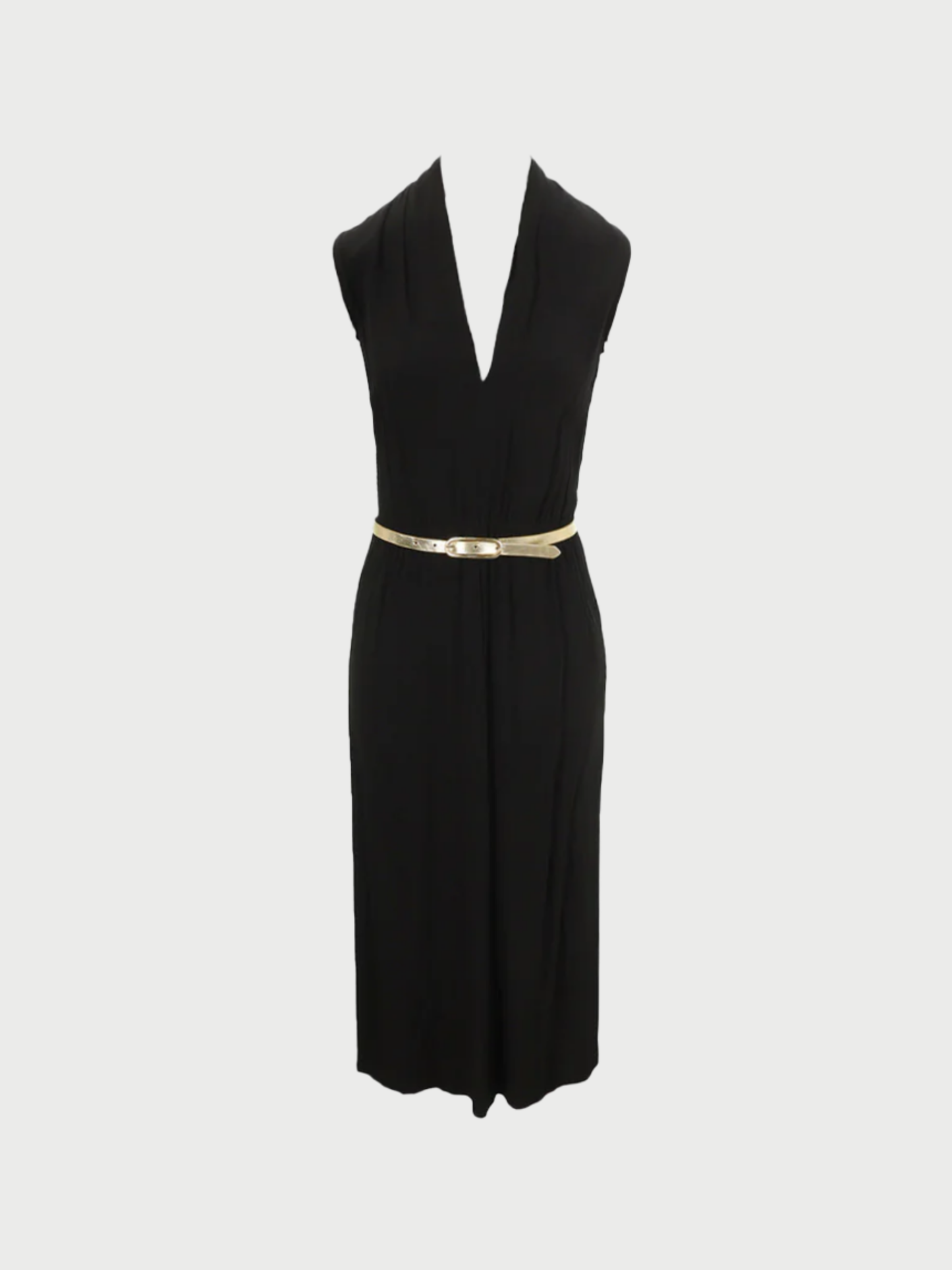 Maison Martin Margiela 2008 Black Acetate Rayon Dress