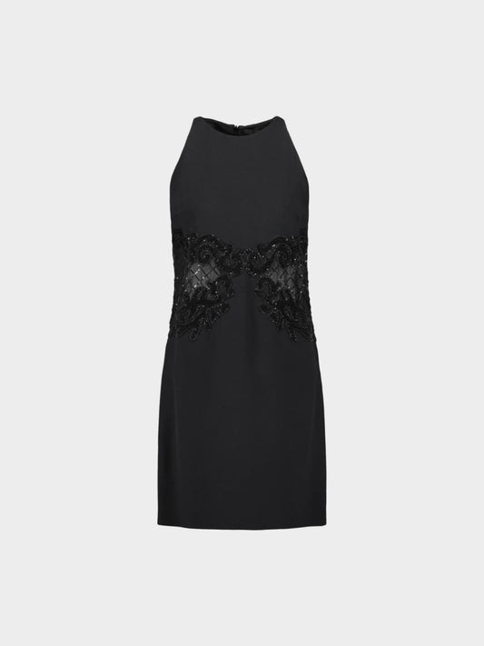 Louis Vuitton by Marc Jacobs SS 2014 Runway Black Embroidered Silk Dress
