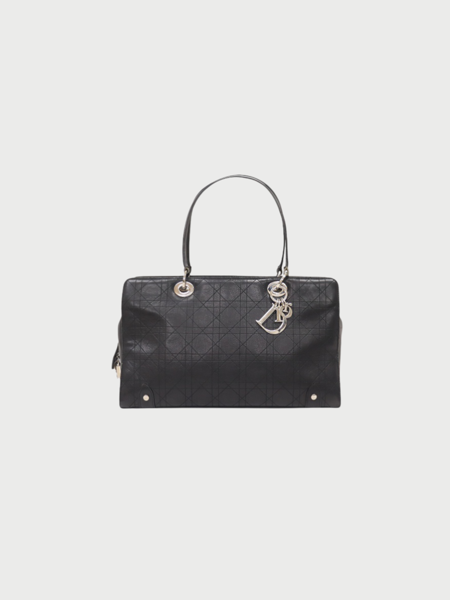 Christian Dior Bo 2004 Black Cannage Leather Handbag