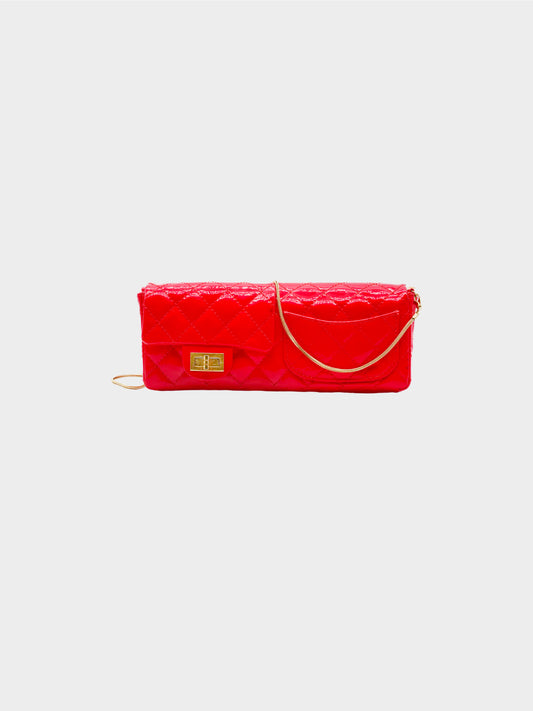 Chanel by Karl Lagerfeld SS 2008 Red Double Pocket Baguette Bag