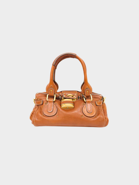 Chloe 2000s Brown Paddington Leather Bag