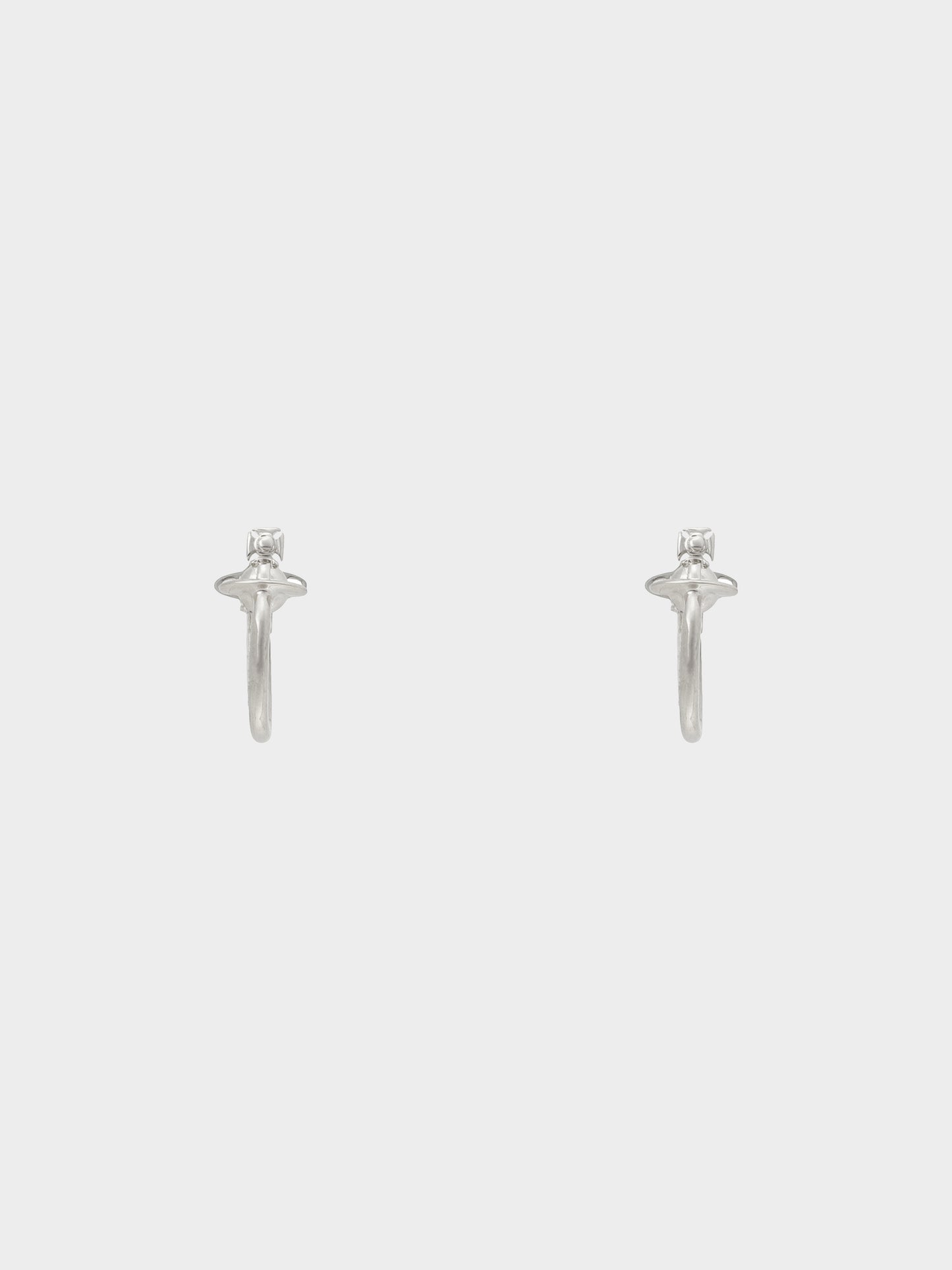 Vivienne Westwood 2020s Rhodium Vera Hoop Earrings