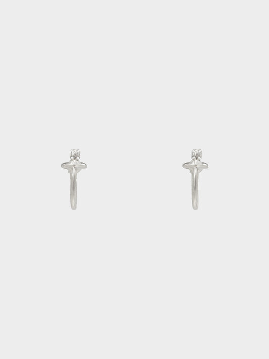 Vivienne Westwood 2020s Rhodium Vera Hoop Earrings
