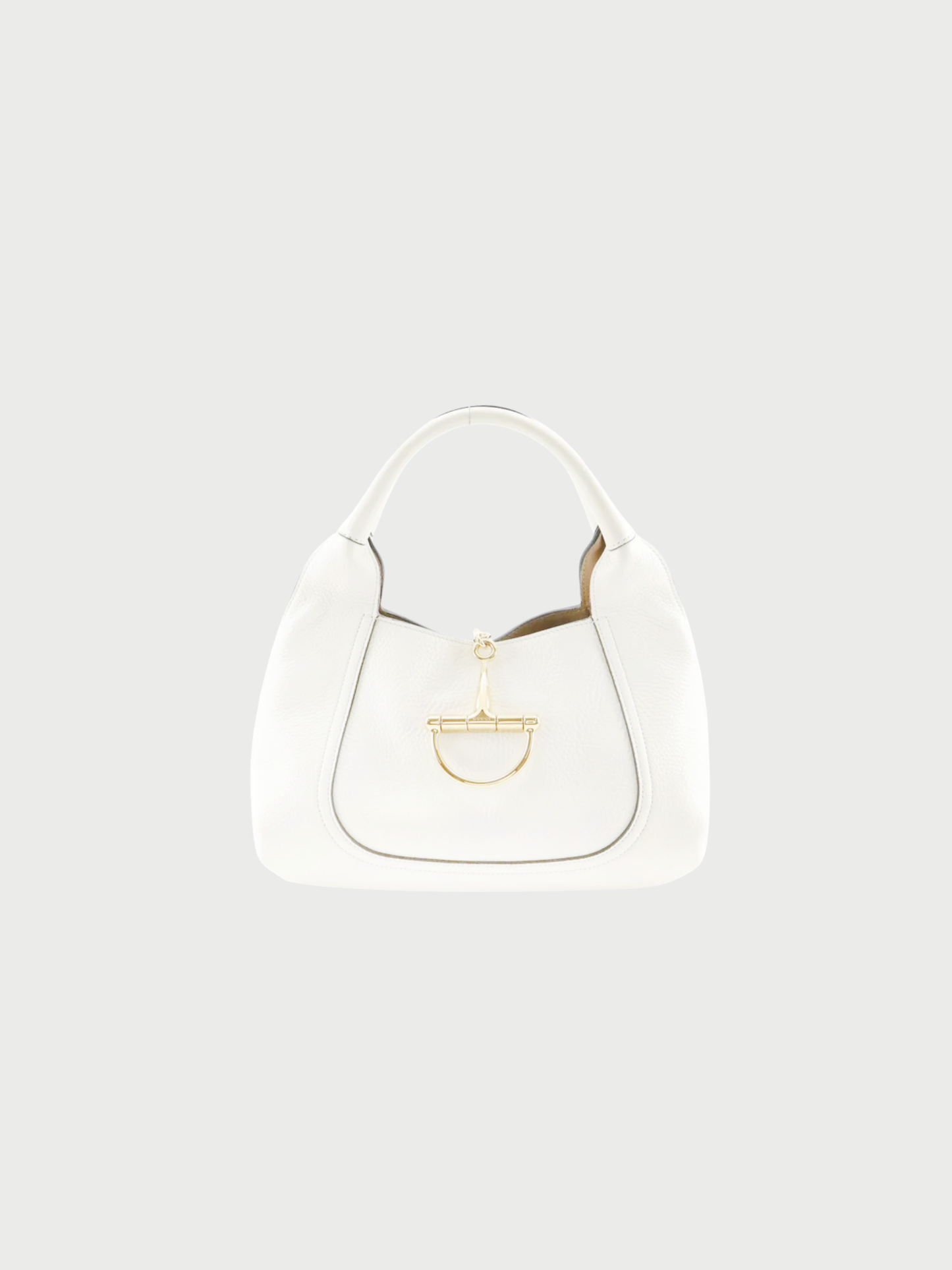 Gucci 2004 White Calfskin Softbit Small Handbag