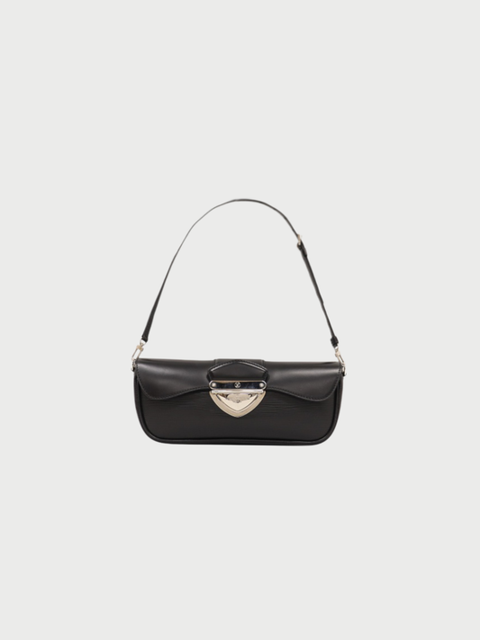 Louis Vuitton 2010s Black Epi Leather Pochette Montaigne