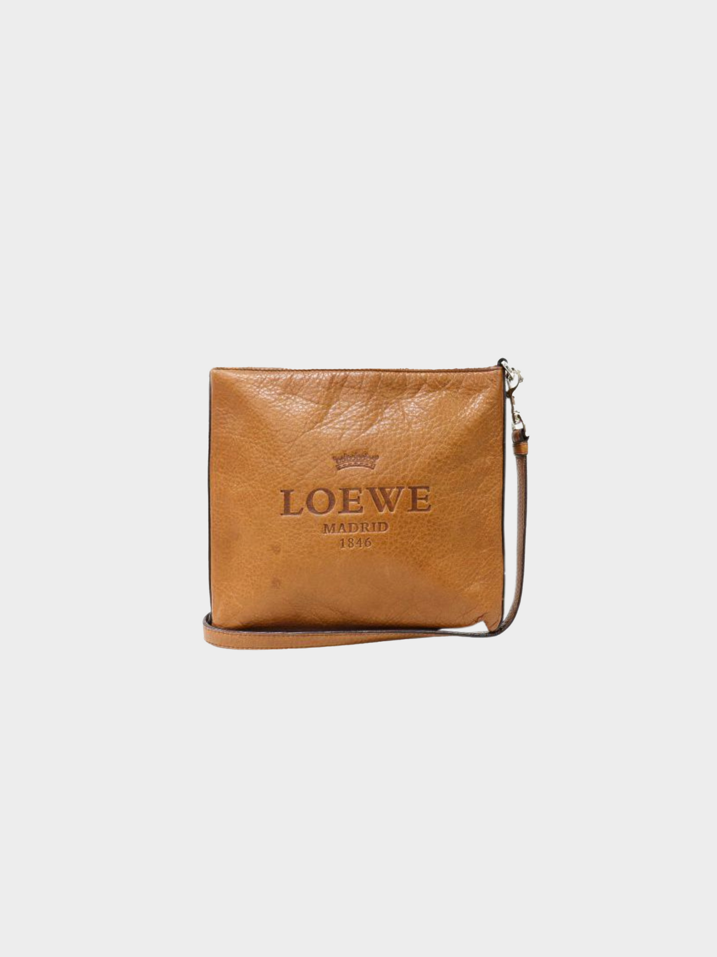 Loewe 2000s Brown Leather Heritage Shoulder Bag