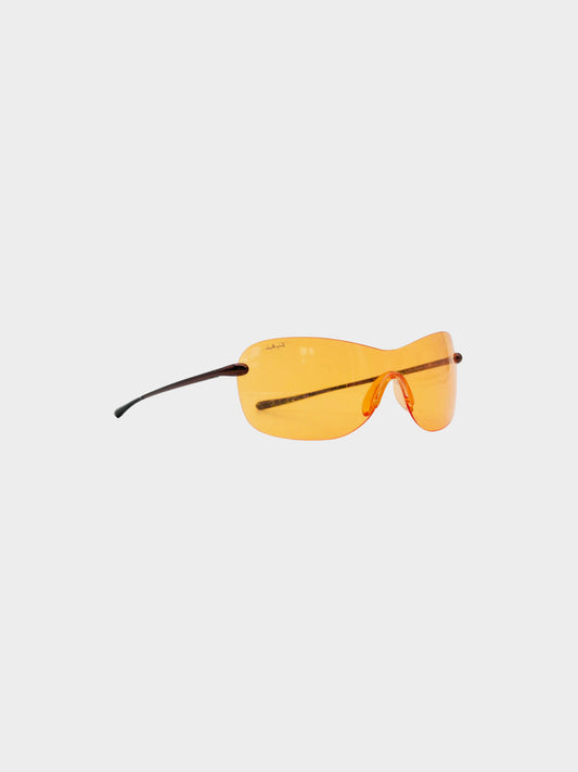 Thierry Mugler FW 2001 Runway Orange Mono Lens Sunglasses