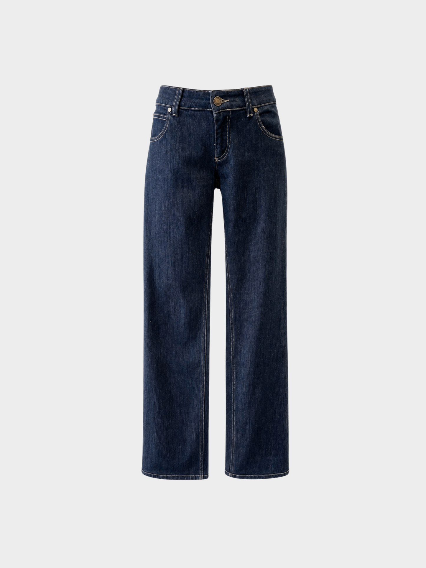 Gucci 2000s Dark Wash Denim Low-Rise Jeans