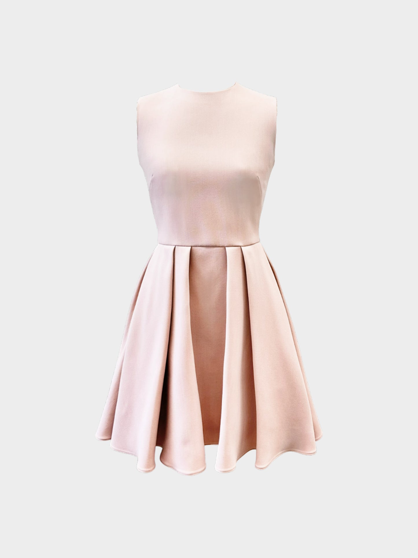 Christian Dior 2021 Dusty Rose Wool Dress with Full Skirt and Pockets