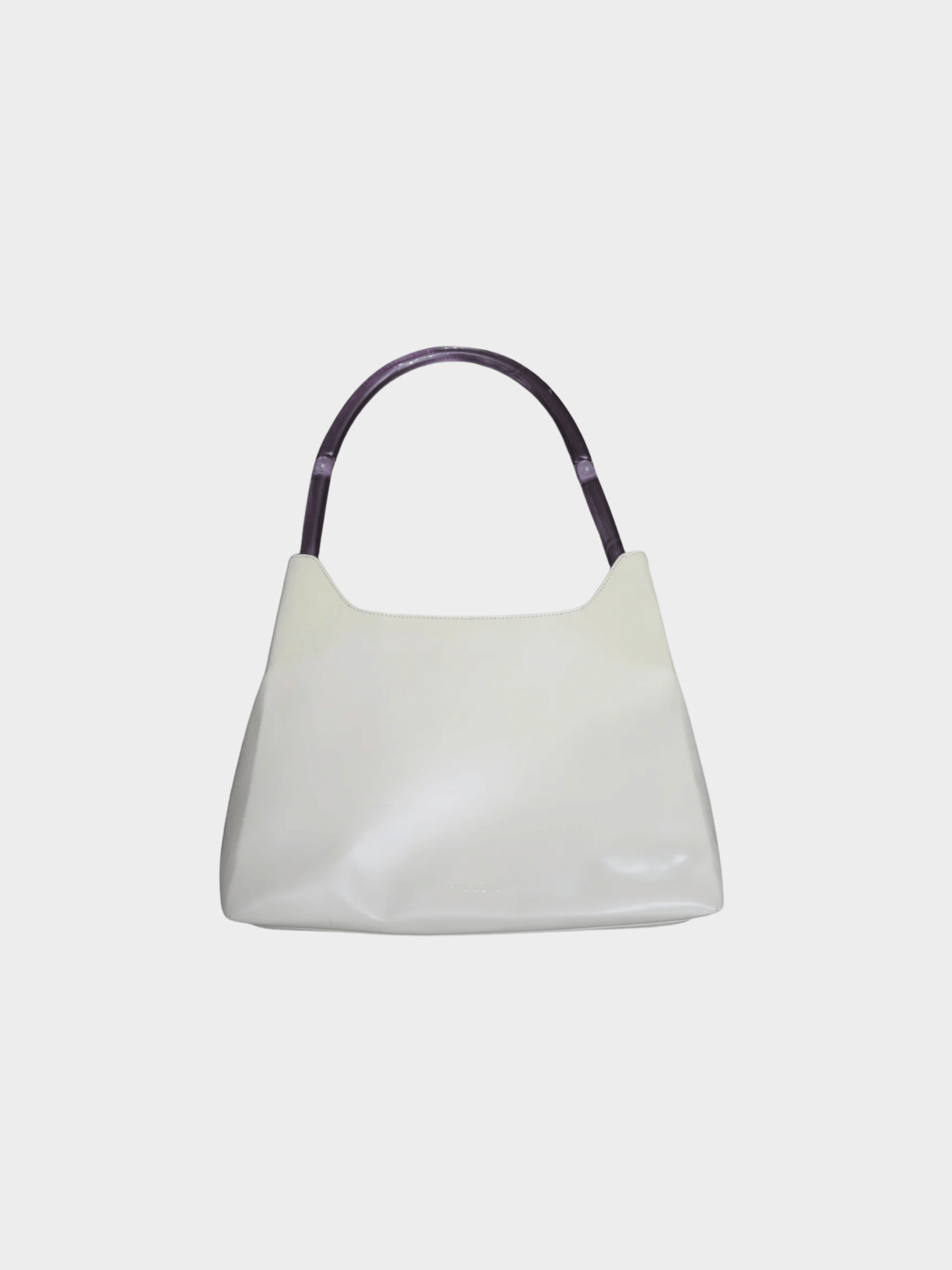 Prada 2000s Off-White Patent Leather Bag