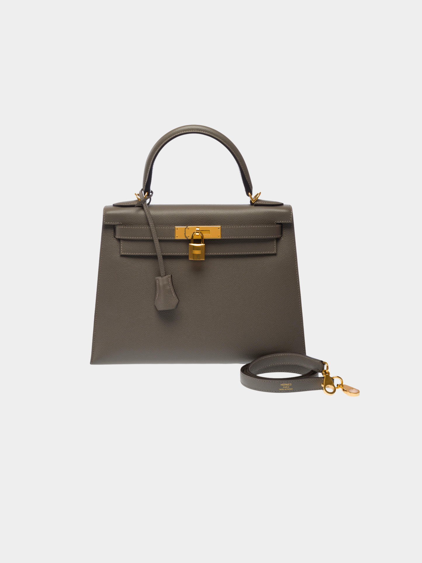 Hermès 2022 Grey Epsom Kelly 28 Sellier Bag