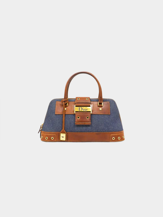 Christian Dior 1990s Denim Street Chic Uptown bag