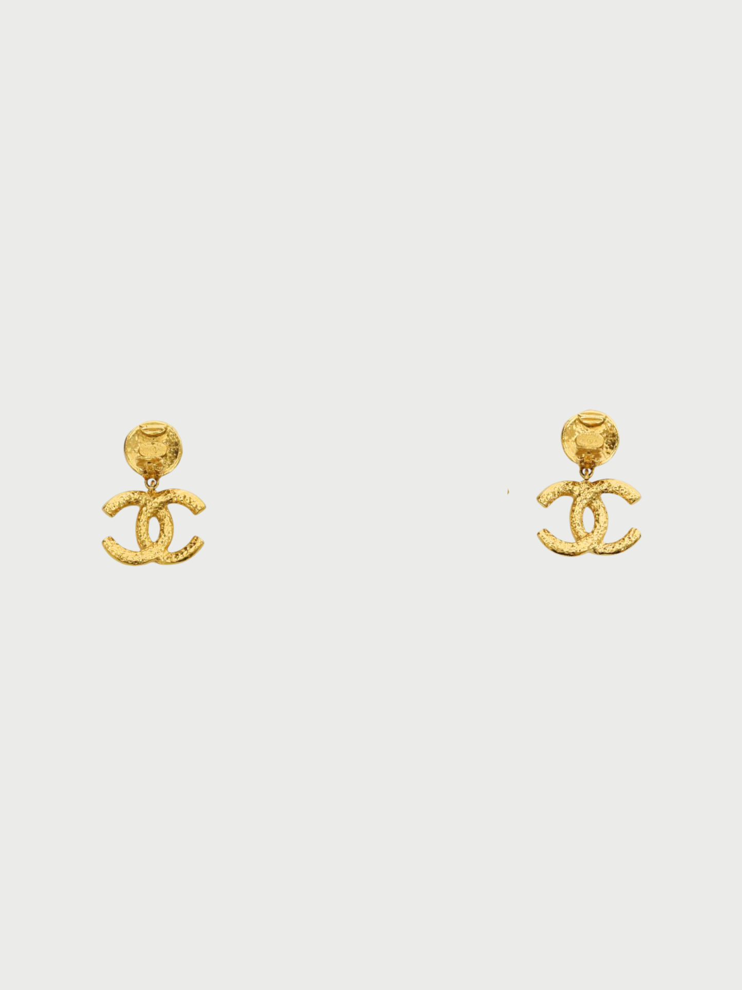 Chanel 2000s Gold COCO Earrings
