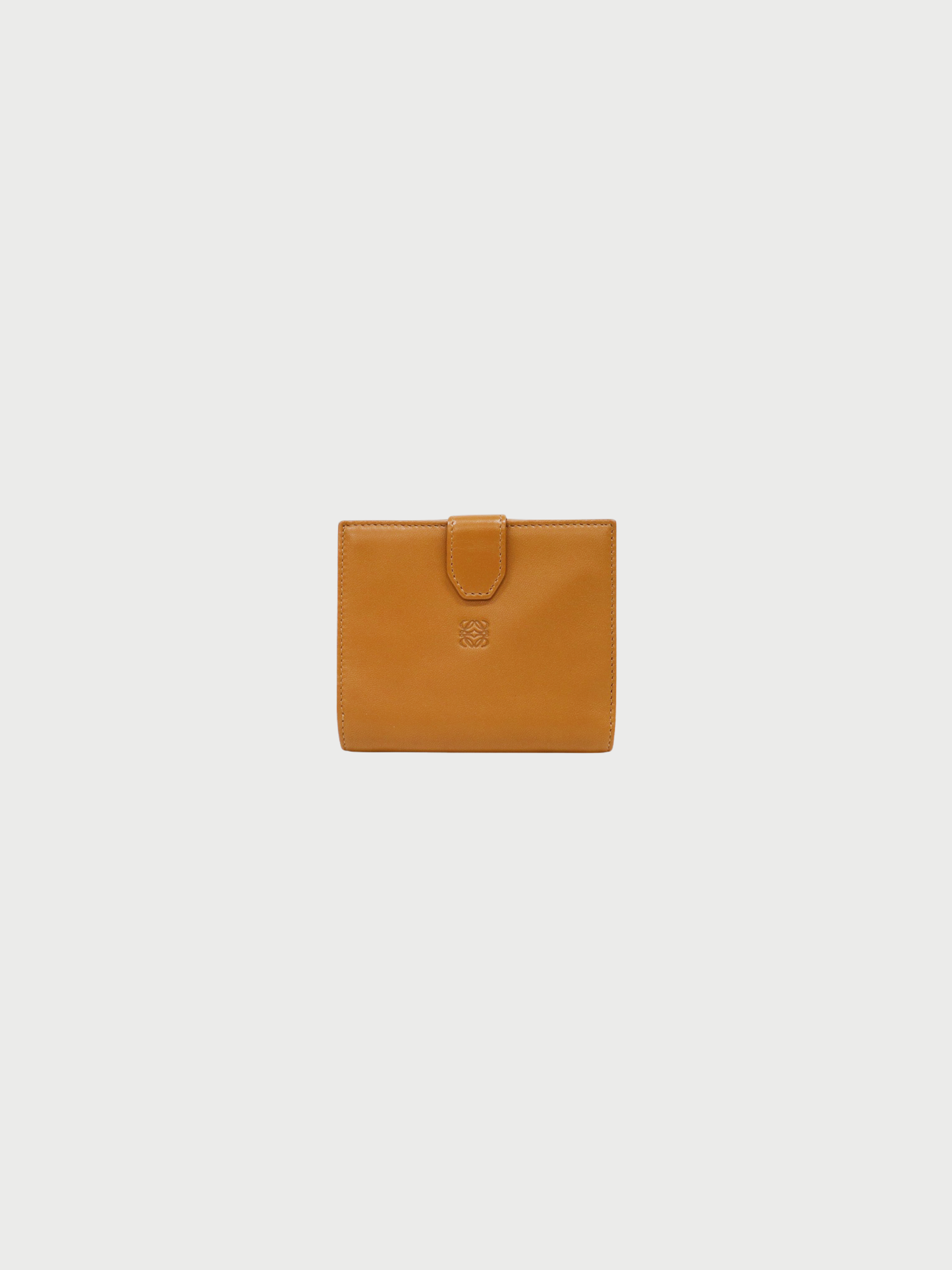 Loewe 2000s Brown Nappa Leather Anagram Wallet