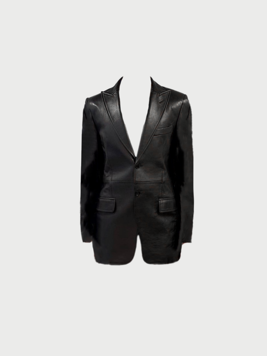 Dolce & Gabbana 1990s Black Lamb Leather Jacket