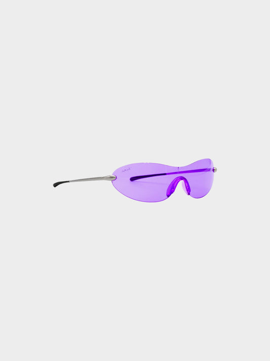 Thierry Mugler FW 2001 Purple Mono Lens Sunglasses