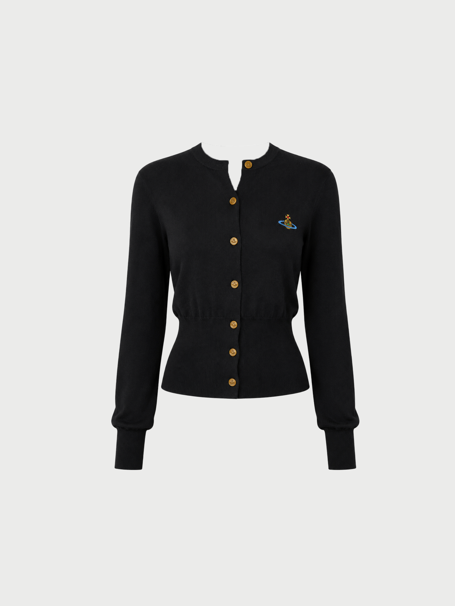Vivienne Westwood 2000s Black Cotton Knit Cardigan