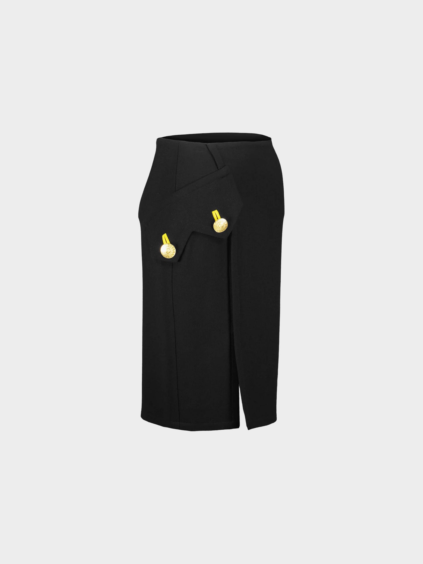 Versace FW 2011 Black Wool Pencil Skirt