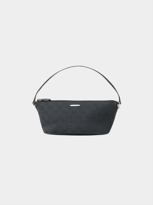 Gucci 2000s Black Monogram Handbag